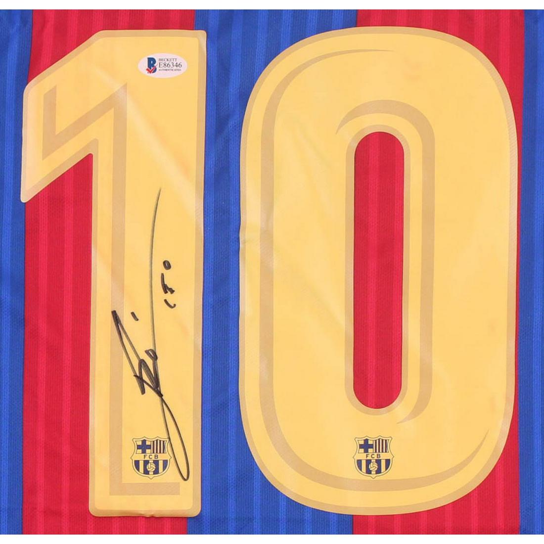 Lionel Messi Signed FC Barcelona Jersey Inscribed "Leo" (1 of 2)