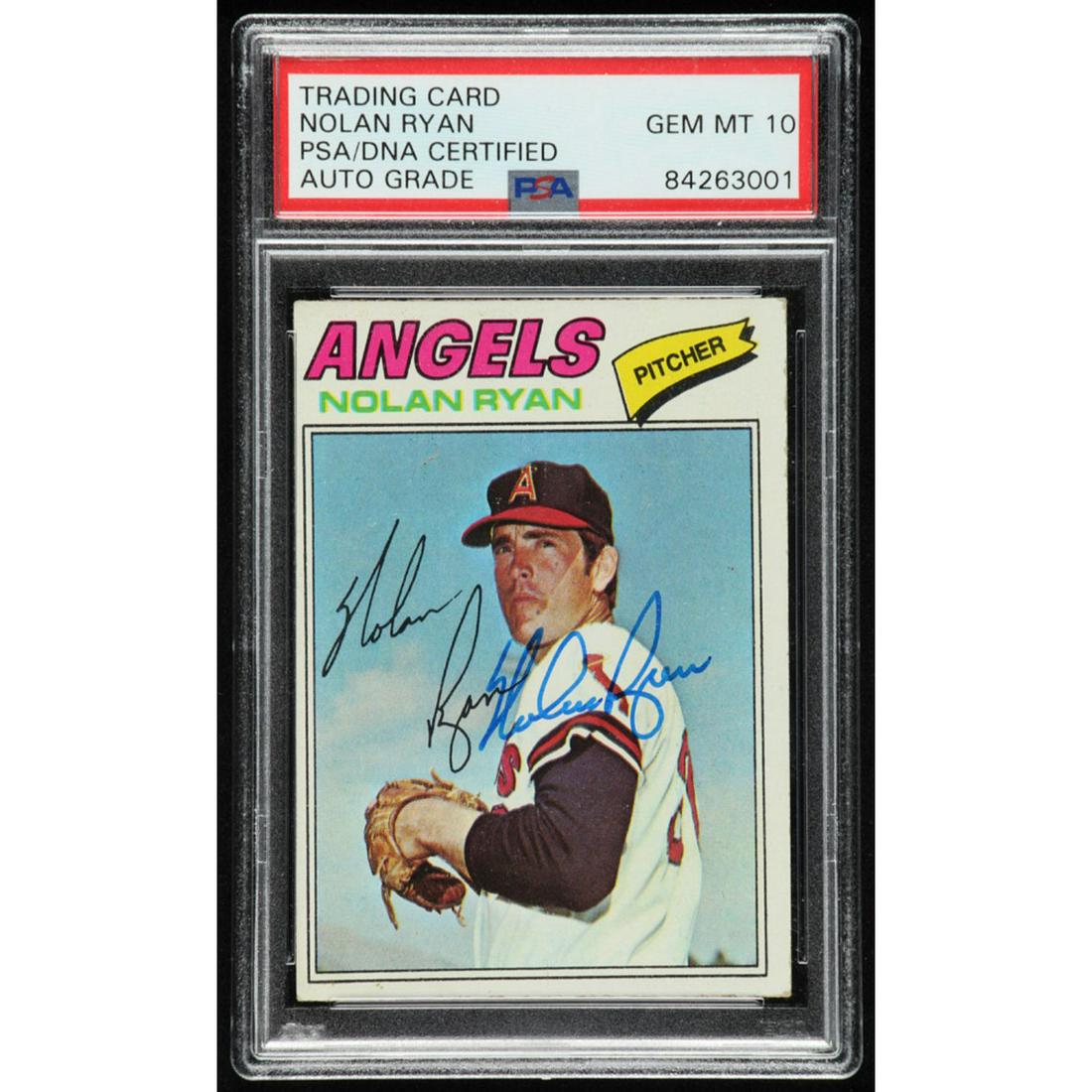 Nolan Ryan Signed 1977 Topps #650 (PSA Encapsulated) (1 of 1)