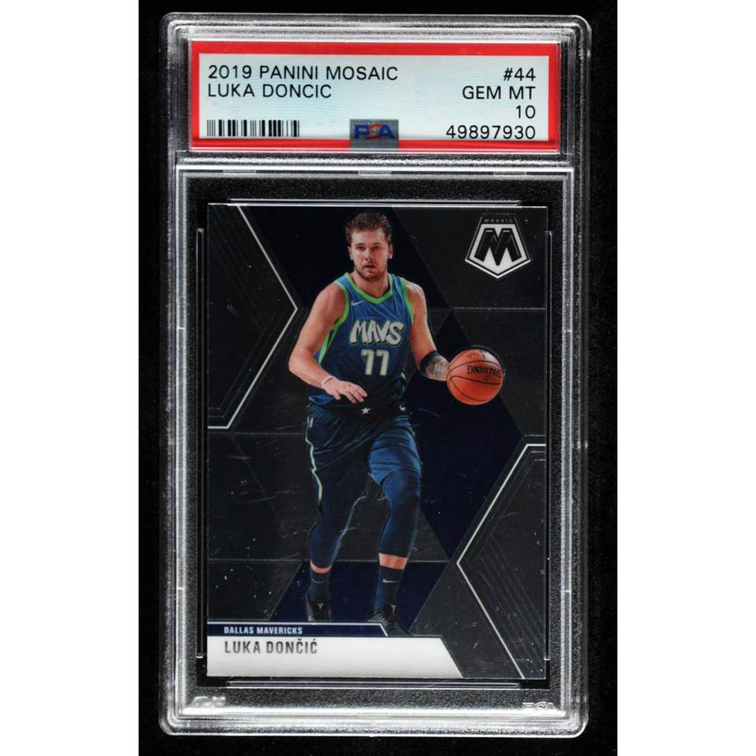 Luka Doncic 2019-20 Panini Mosaic #44 (PSA 10) (1 of 2)