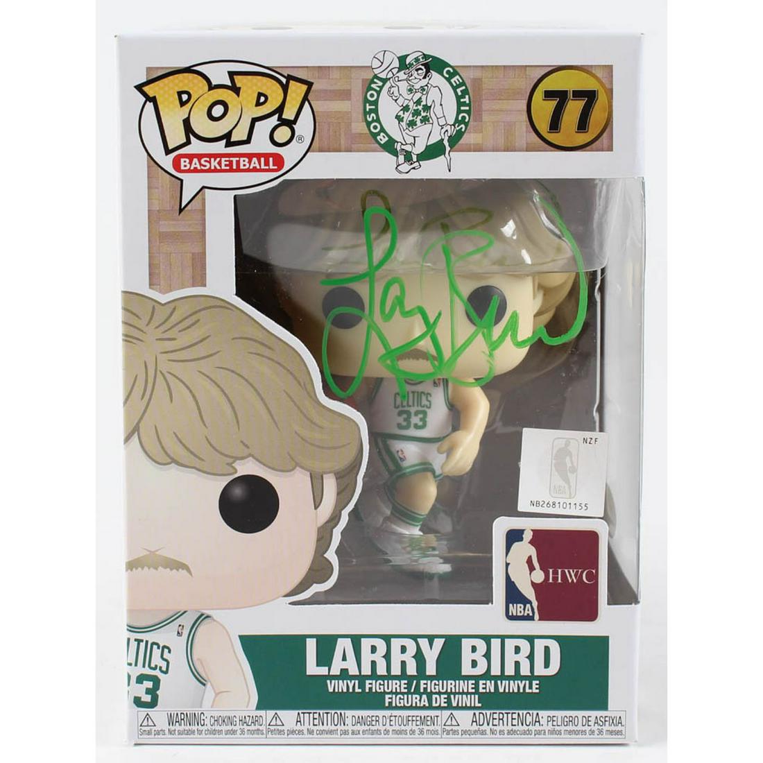 Larry Bird Signed Celtics #77 Funko Pop! Vinyl Figure (1 of 1)