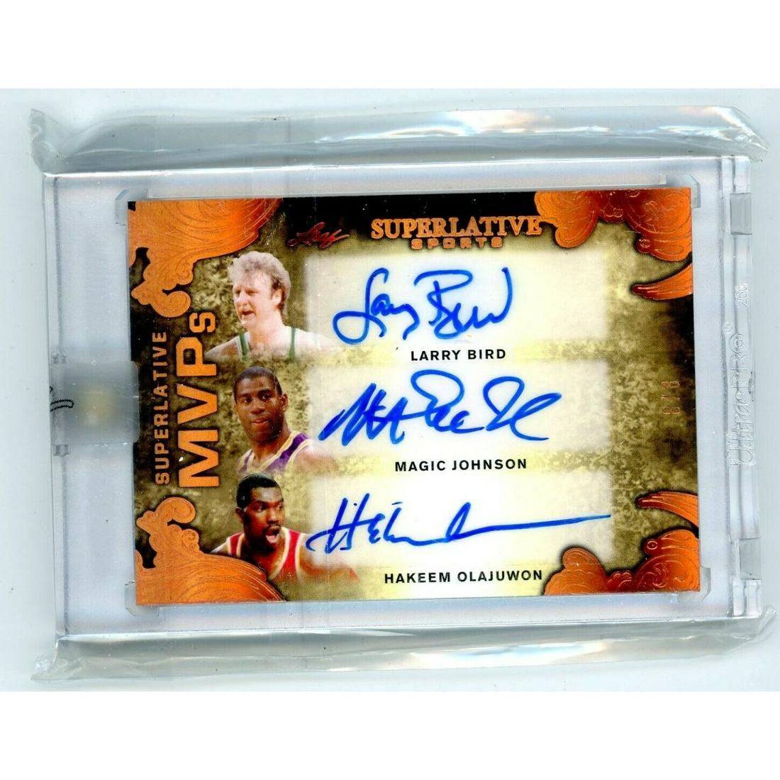 Superlative 6 Autos #8/8 LARRY BIRD MAGIC JOHNSON,SHAQ (1 of 2)