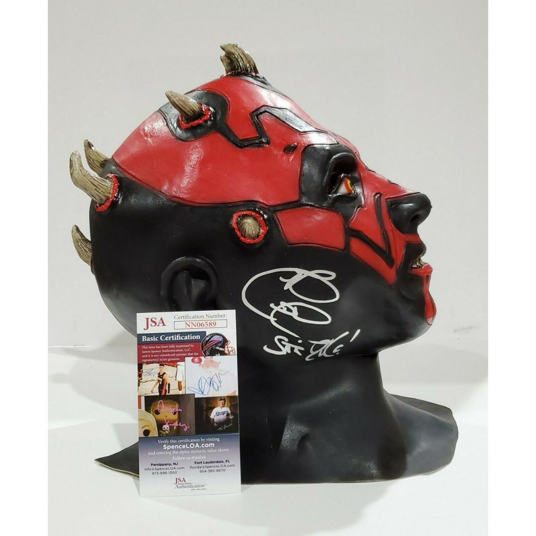 RAY PARK STAR WARS SIGNED DARTH MAUL MASK W/JSA CERT (1 of 1)