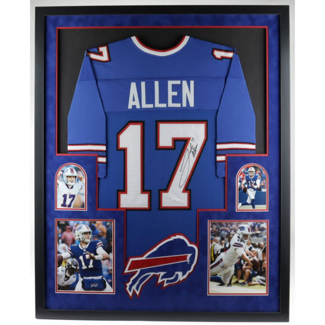 Josh Allen Signed 34x42 Custom Framed Jersey (JSA COA) (1 of 1)