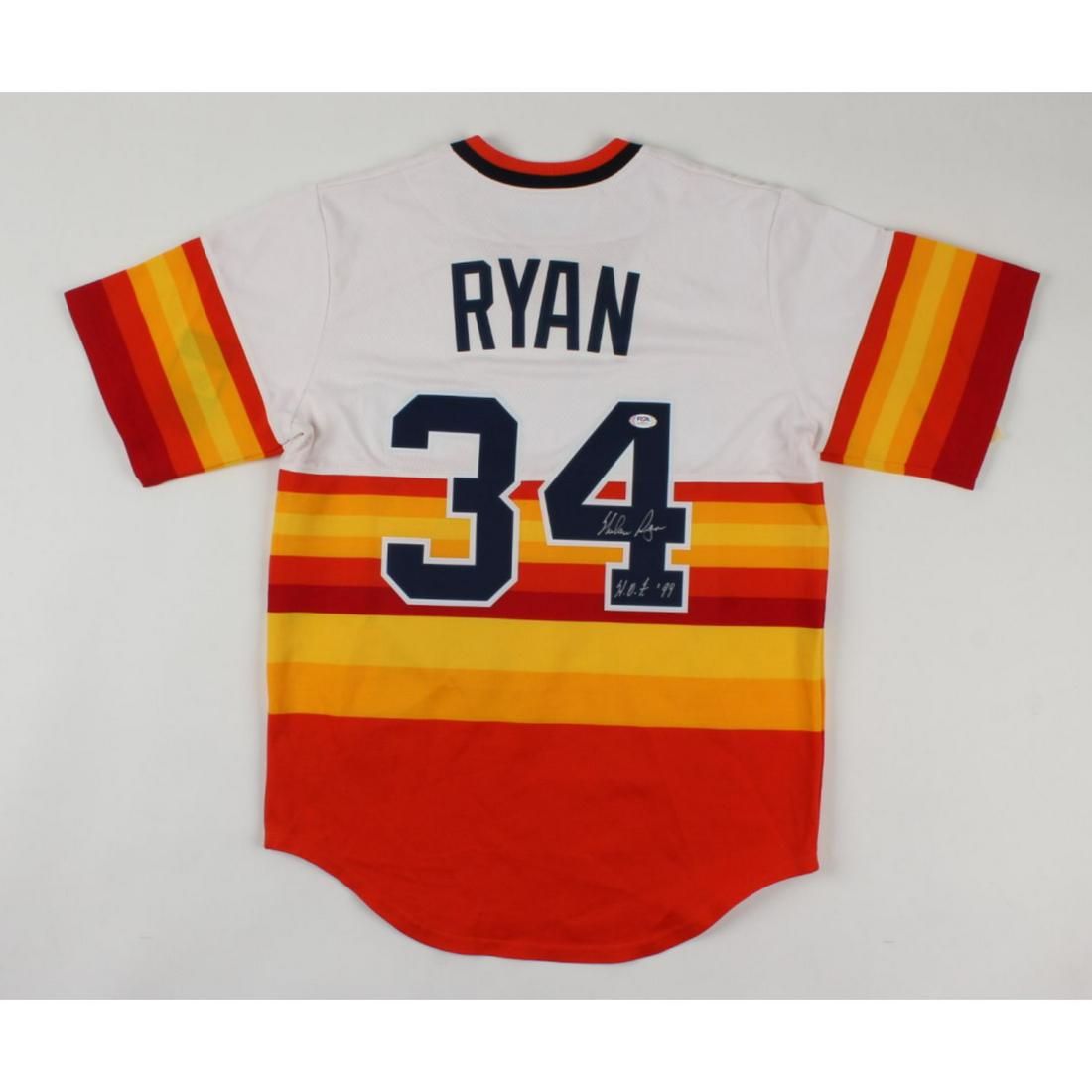 Nolan Ryan hand signed Astros Jersey (1 of 1)