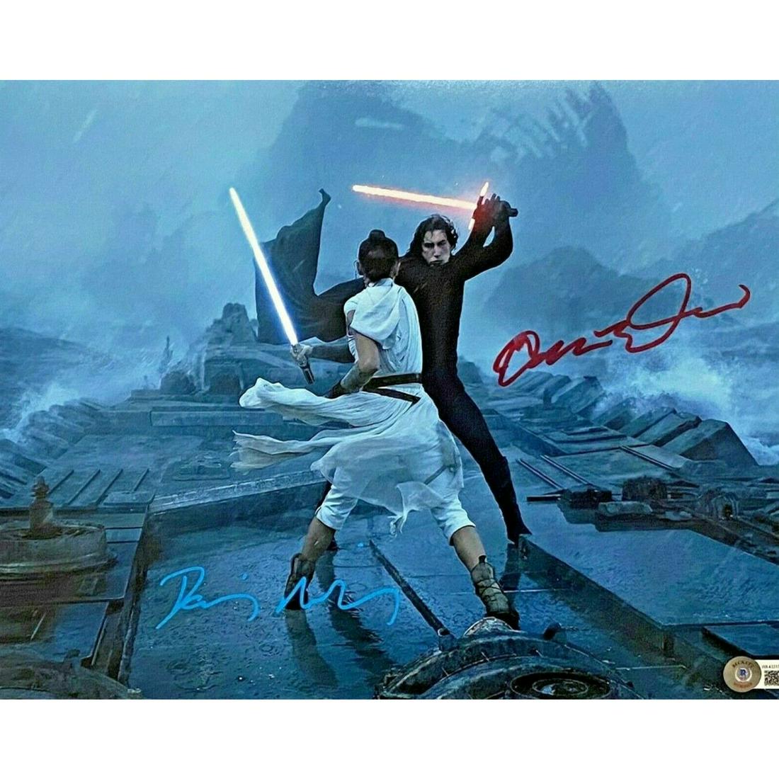 Adam Driver Daisy Ridley Signed 11x14 Star Wars Photo (1 of 1)