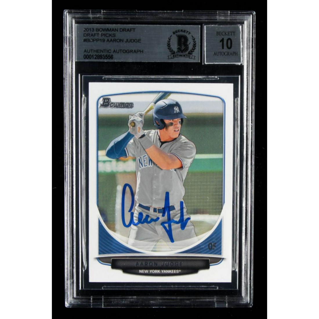 Aaron Judge Signed 2013 Bowman Chrome Draft Draft Picks (1 of 1)