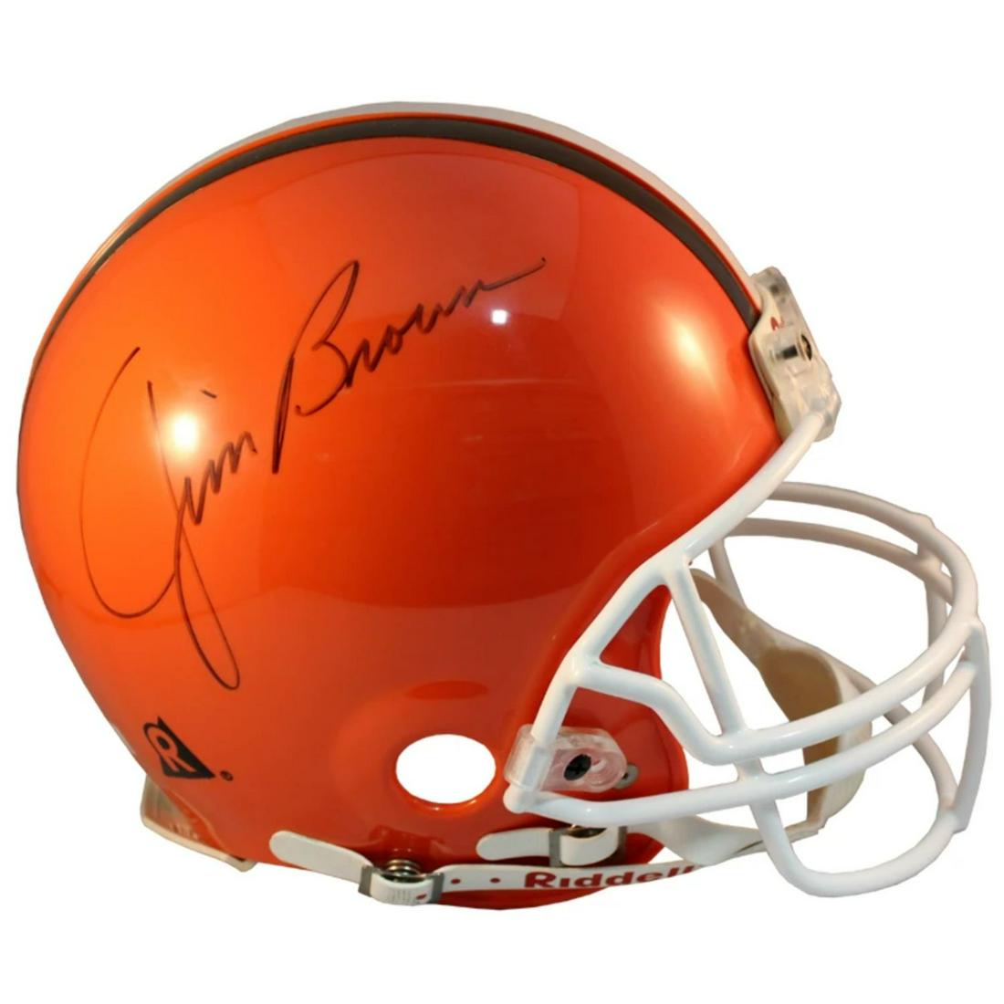 Jim Brown Autographed Cleveland Browns Authentic Helmet (1 of 1)