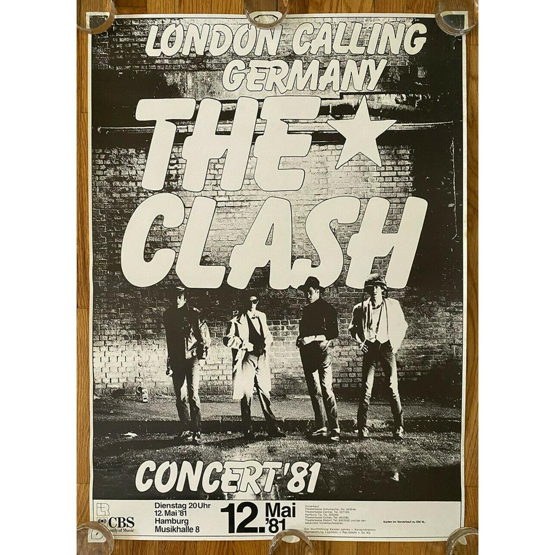 The Clash, London Calling Germany, 1981 Tour Poster, (1 of 1)