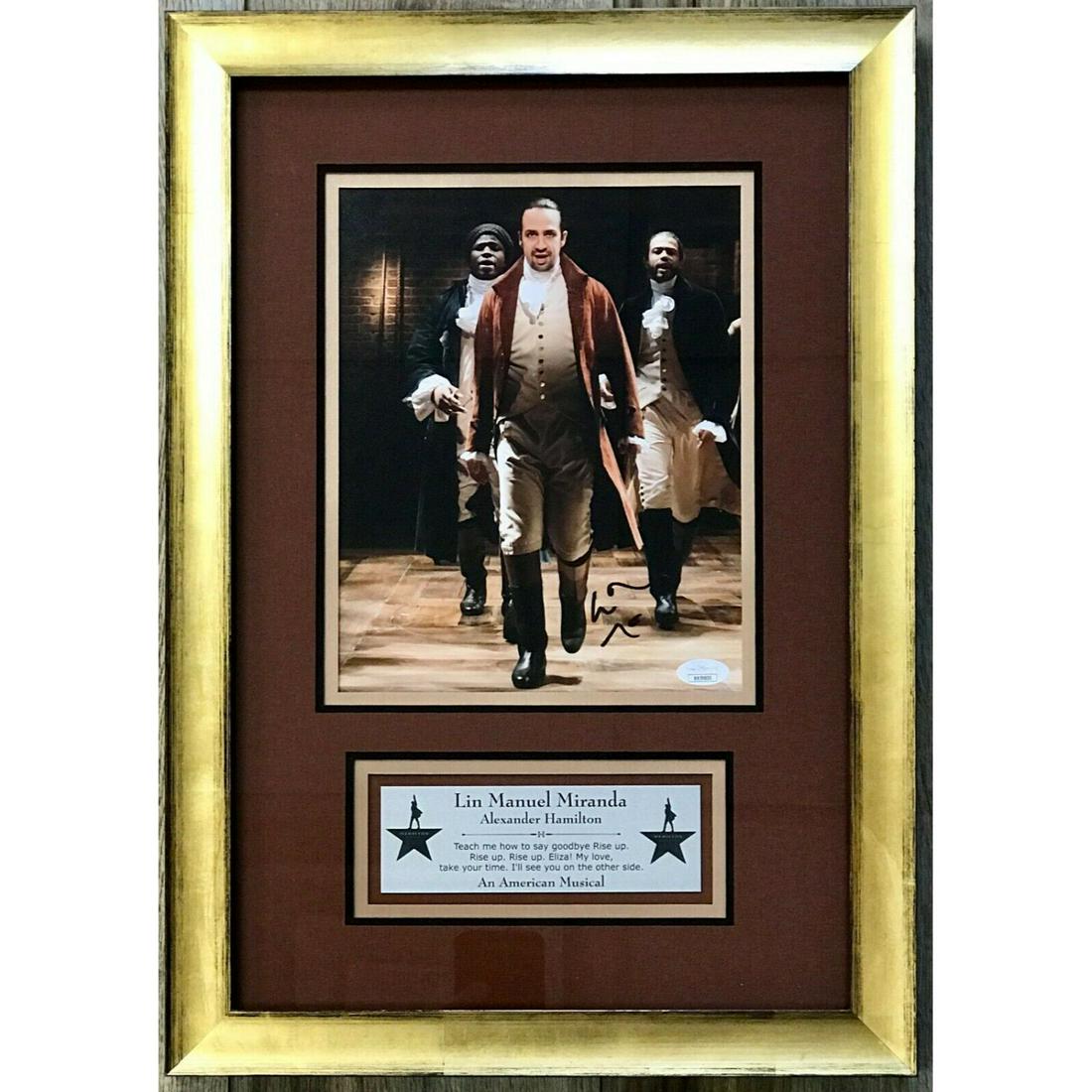 Lin Manuel Miranda (Hamilton) signed photo display JSA (1 of 1)