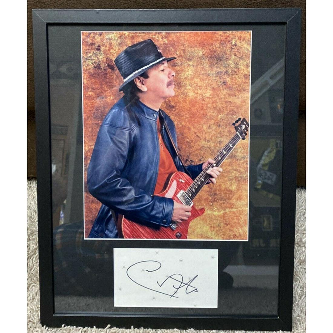 Carlo Santana Autographed 11x14 Custom Framed Piece JSA (1 of 1)