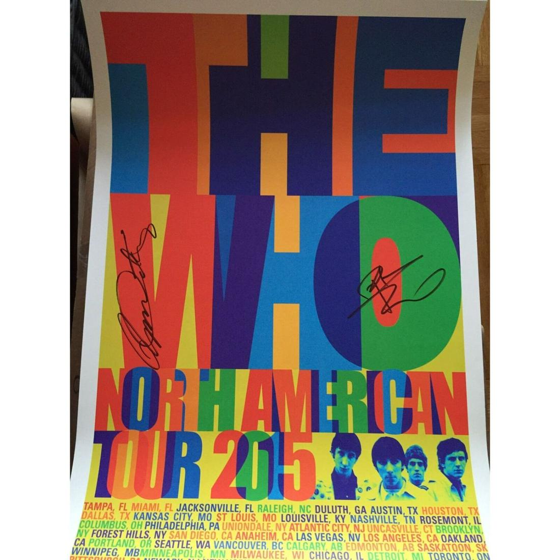 THE WHO HITS 50 ROGER DALTREY PETE TOWNSHEND SIGNED (1 of 3)