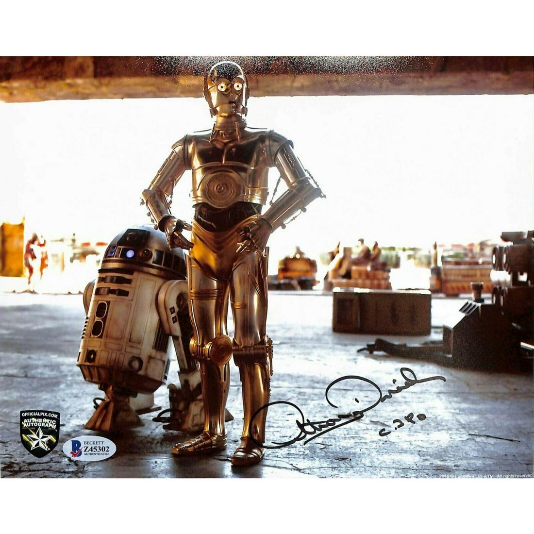 ANTHONY DANIELS Signed STAR WARS "C3-P0" 8x10 Photo (1 of 1)