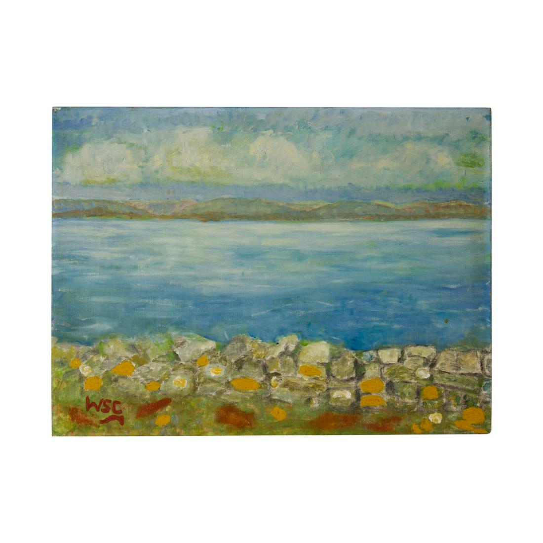 Winston Churchill Original Oil Landscape Painting (1 of 2)