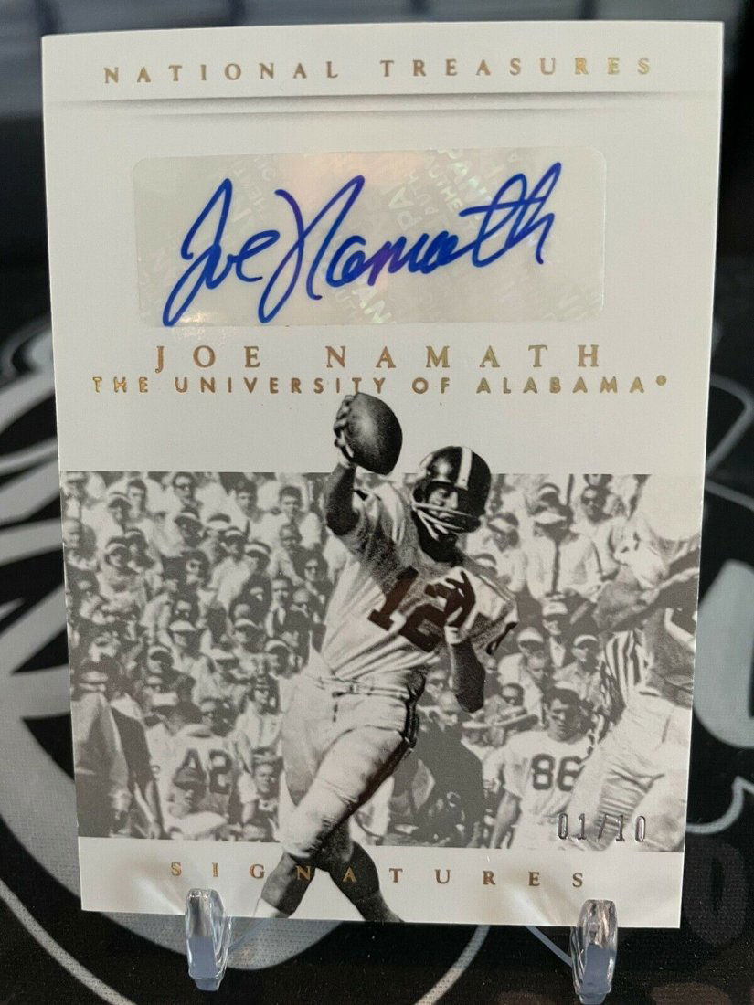 2015 Panini National Treasures Joe Namath AUTO /10 (1 of 2)