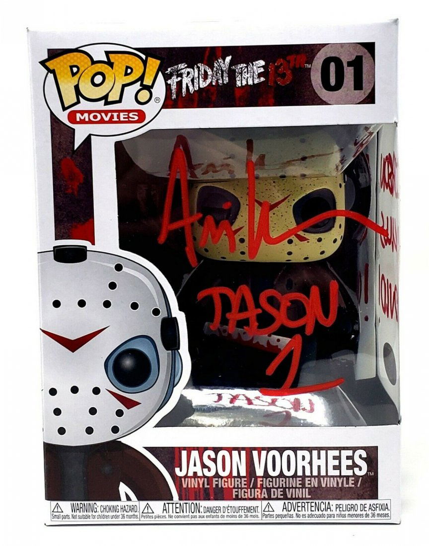 ARI LEHMAN Signed FRIDAY THE 13th JASON KILLS Funko POP: ARI LEHMAN Signed FRIDAY THE 13th JASON KILLS Funko POP Figure BAS Witness