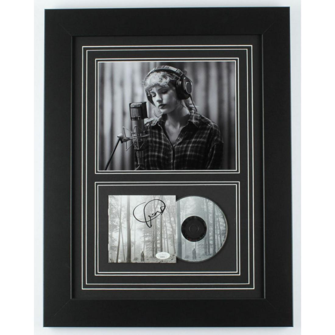 Taylor Swift Signed 17x22 Custom Framed "Folklore" (1 of 1)