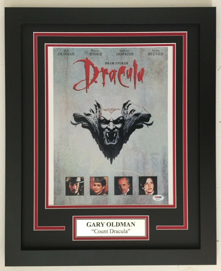 Gary Oldman autograph signed DRACULA 11x14 Movie Framed: Gary Oldman autograph signed DRACULA 11x14 Movie Framed Display PSA