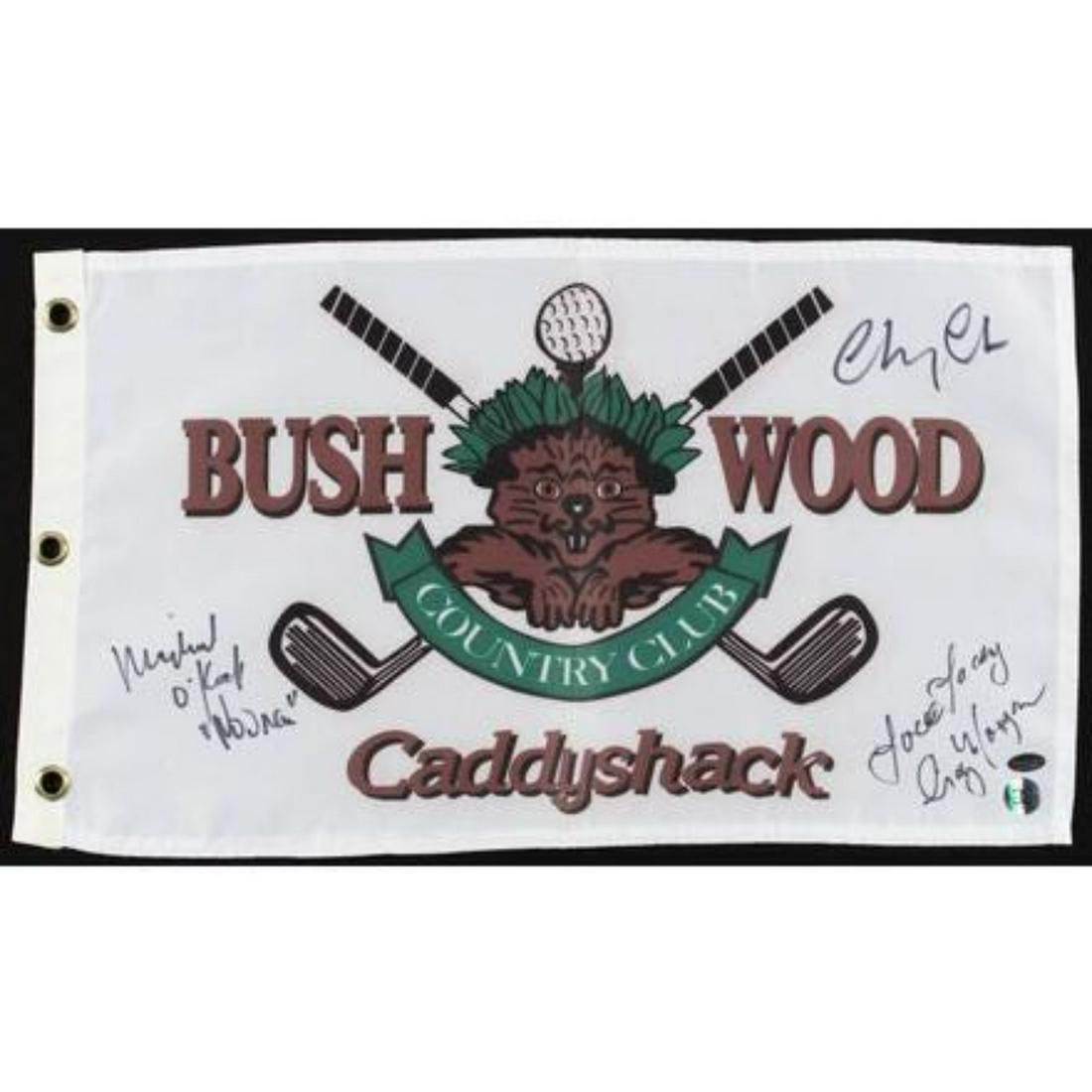 CADDY SHACK CAST SIGNED FLAG (1 of 1)