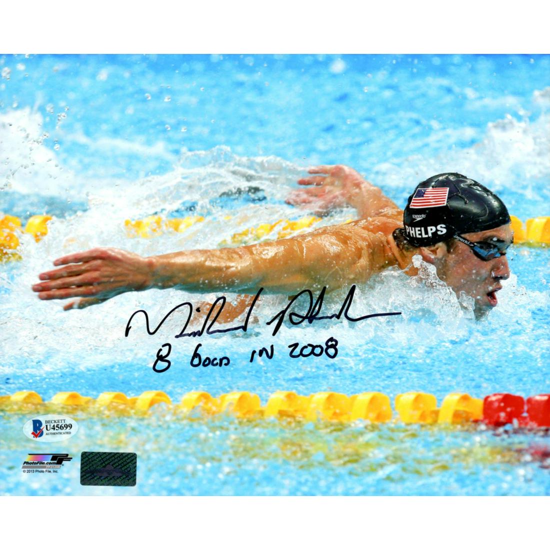 Michael Phelps Autographed 8x10 Photo Team USA Swimming (1 of 1)