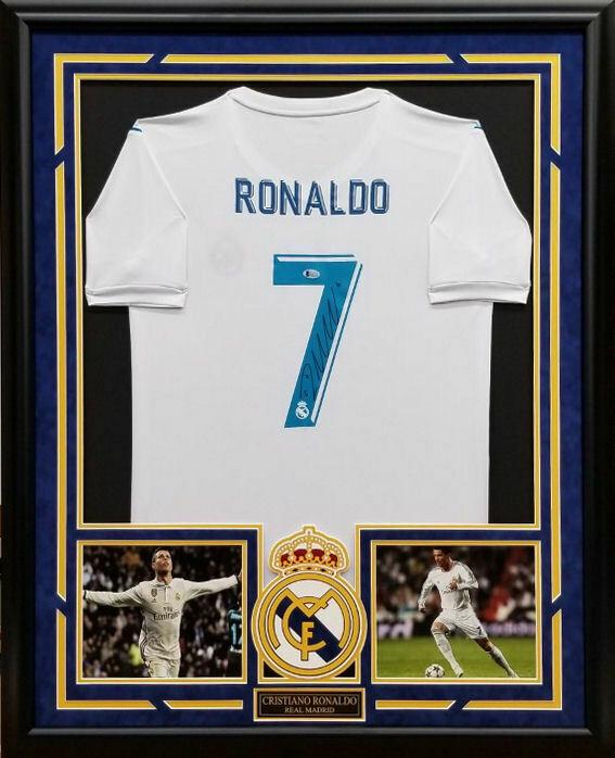 Cristiano Ronaldo Hand Signed Custom Framed Real Madrid (1 of 1)