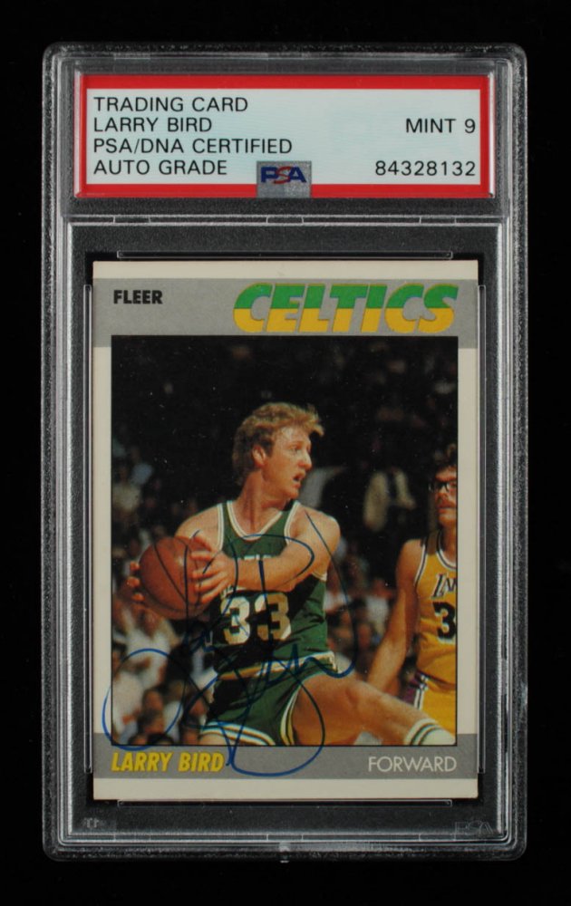 Larry Bird Signed 1987-88 Fleer #11 (PSA Encapsulated) (1 of 1)