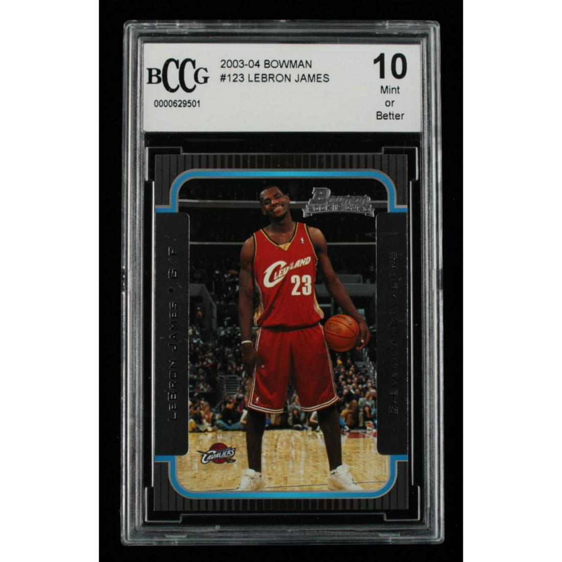 LeBron James 2003-04 Bowman #123 RC (BCCG 10) (1 of 1)