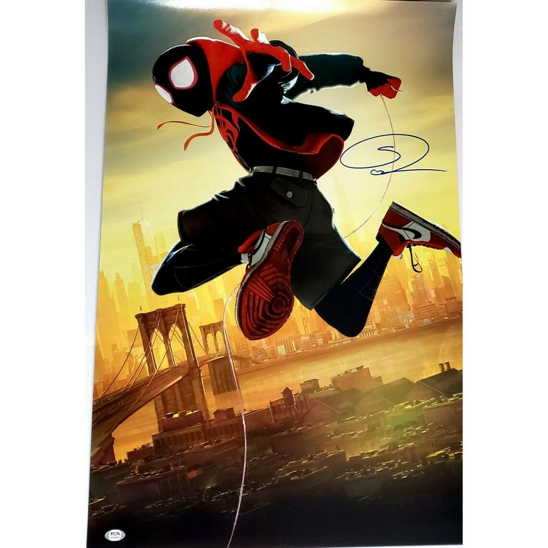 SHAMEIK MOORE Signed SPIDER-VERSE " 20x30 Photo PSA/DNA (1 of 2)