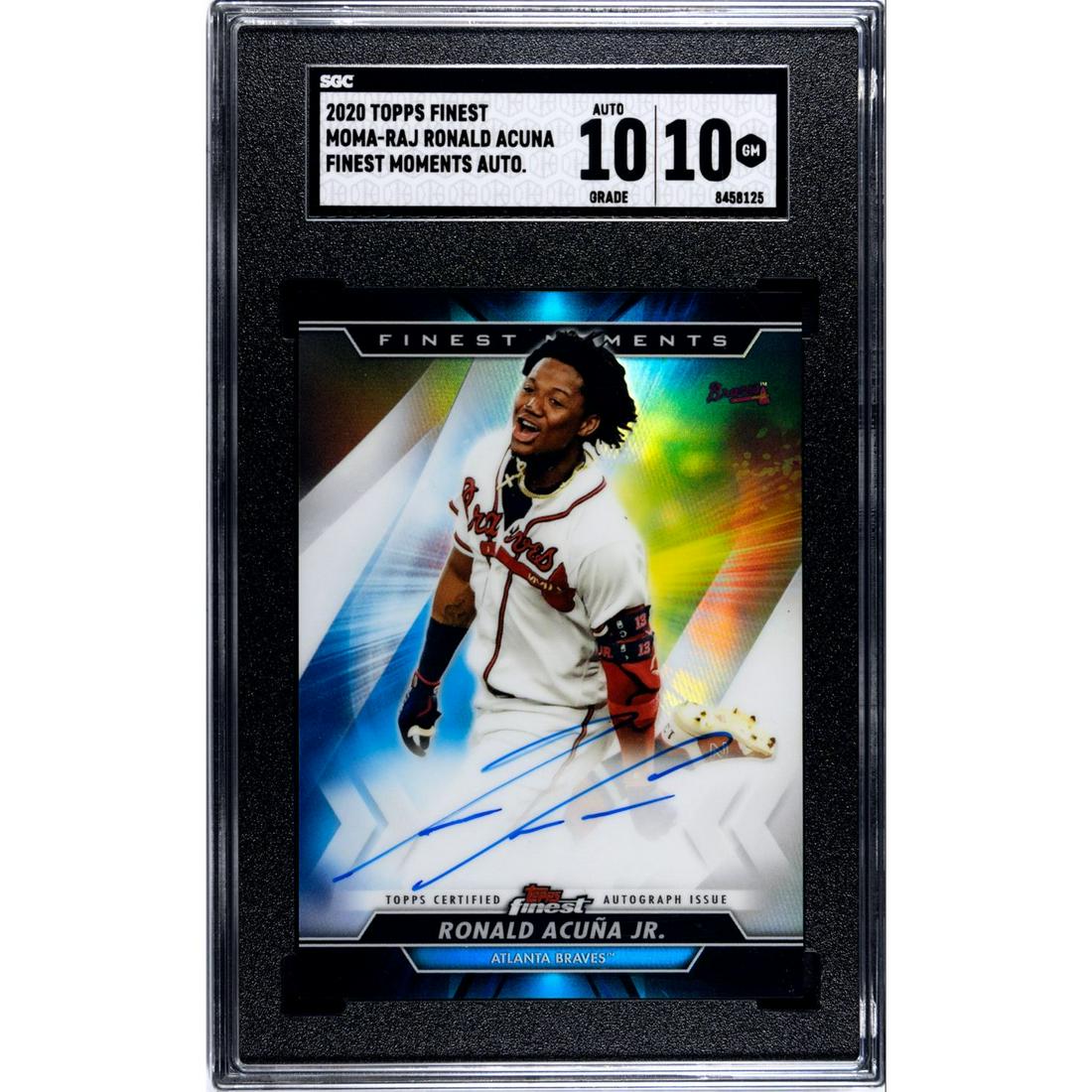 2020 Topps Finest Acuna Jr. SGC AUTO 10/10 (1 of 2)
