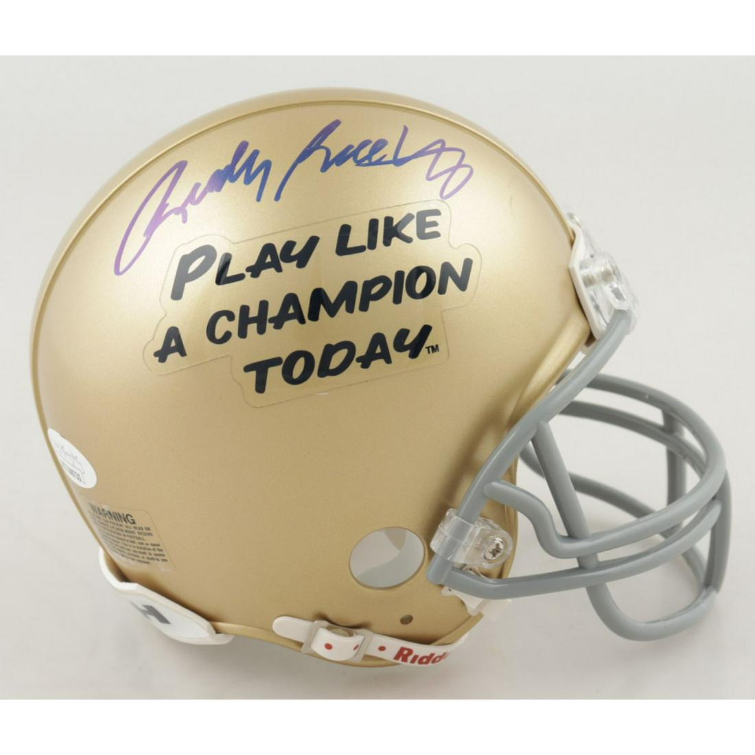 Rudy Ruettiger Signed Notre Dame Fighting Irish (1 of 1)