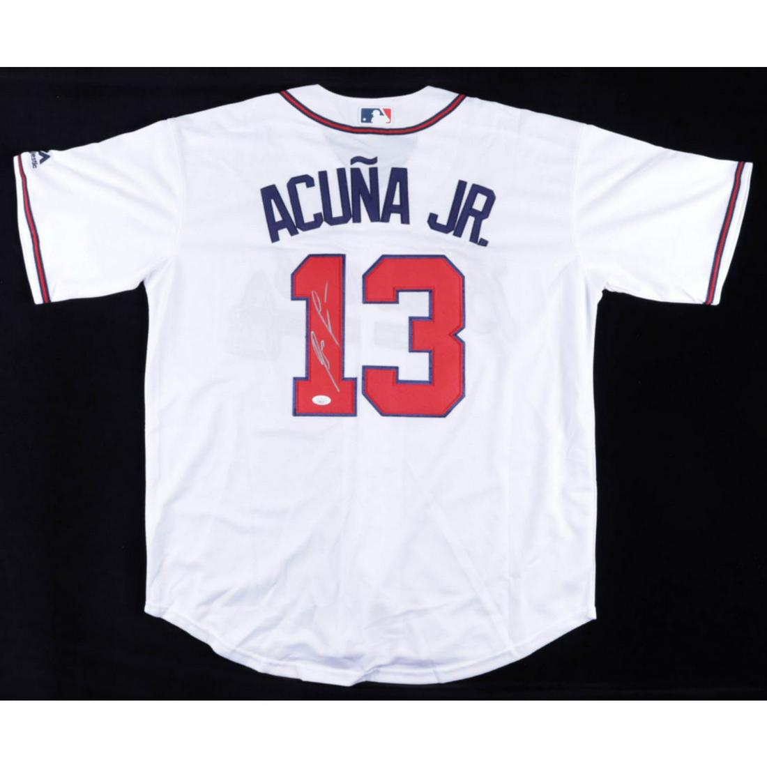 Ronald Acuna Jr. Signed Braves Jersey (JSA COA) (1 of 2)