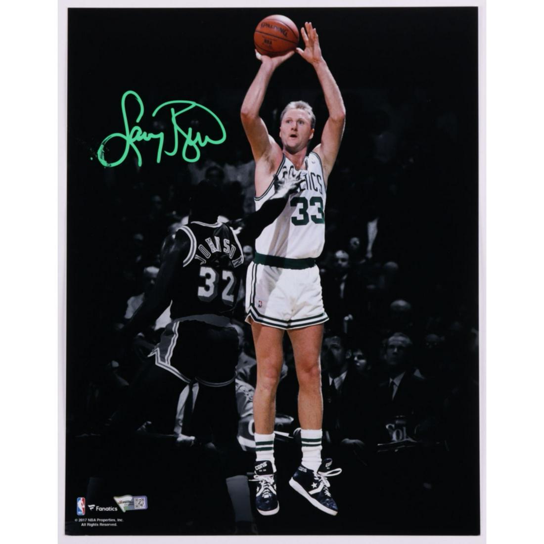 Larry Bird Signed Celtics 11x14 Photo (Fanatics (1 of 1)