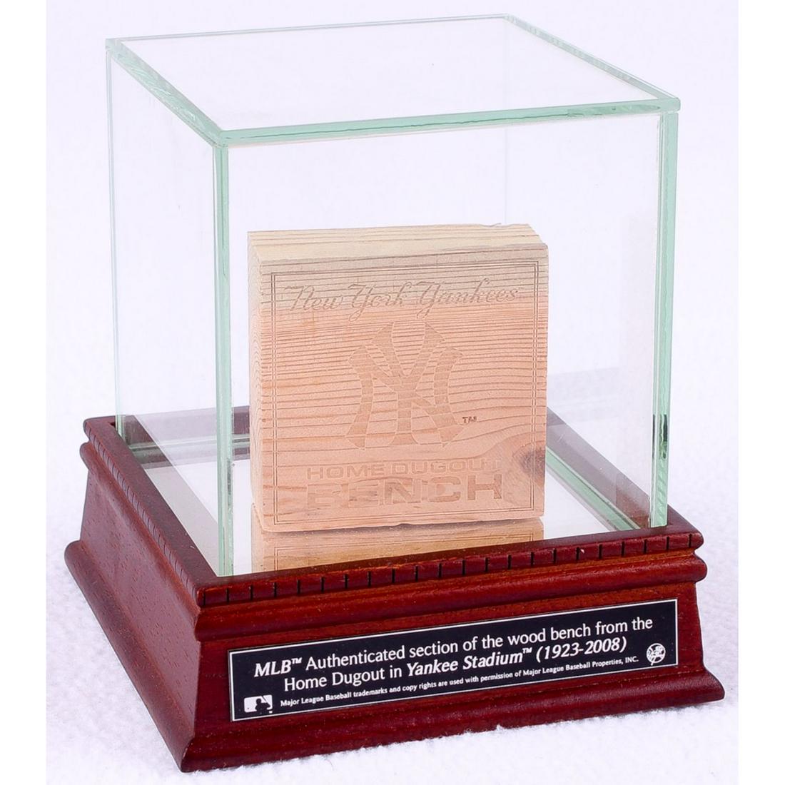 Authentic Piece of Game-Used Yankees Stadium Dugout (1 of 1)