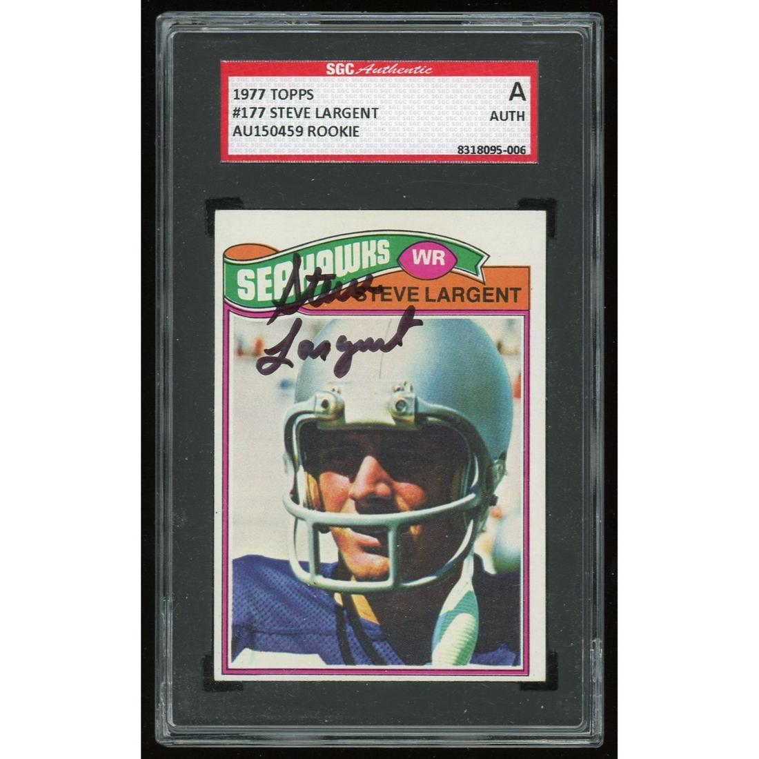 1977 Topps Steve Largent SGC Authentic AUTO (1 of 2)