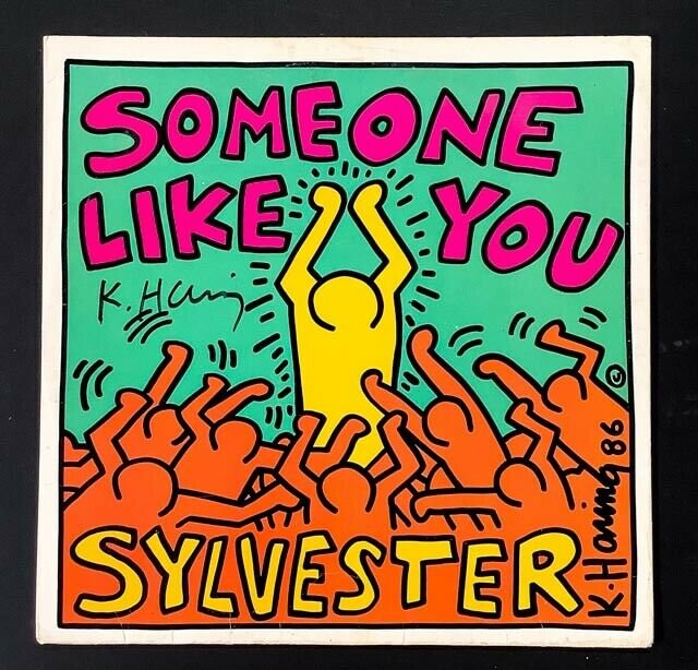 Keith Haring Hand Signed Pop Art Record Album with COA (1 of 2)