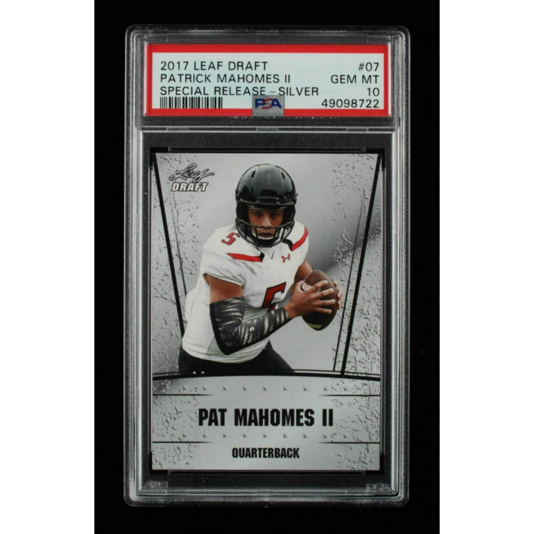 Patrick Mahomes II 2017 Leaf Special Release Draft (1 of 1)