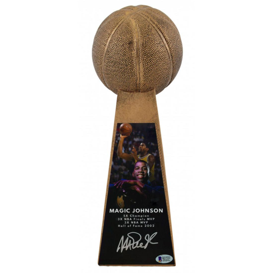 Magic Johnson Signed 14'' Championship Basketball (1 of 1)