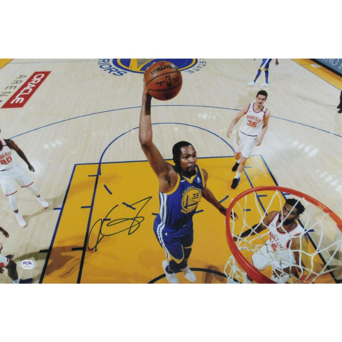 Kevin Durant Signed Warriors 12x18 Photo (PSA COA) (1 of 1)