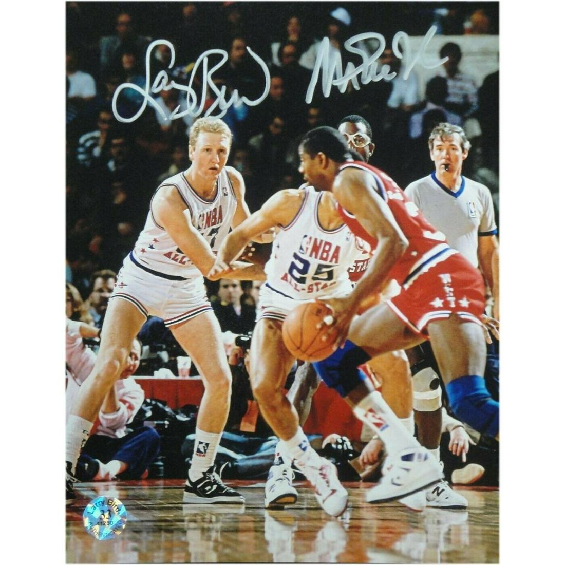 Magic Johnson Larry Bird Dual Signed Autographed 8x10 (1 of 1)
