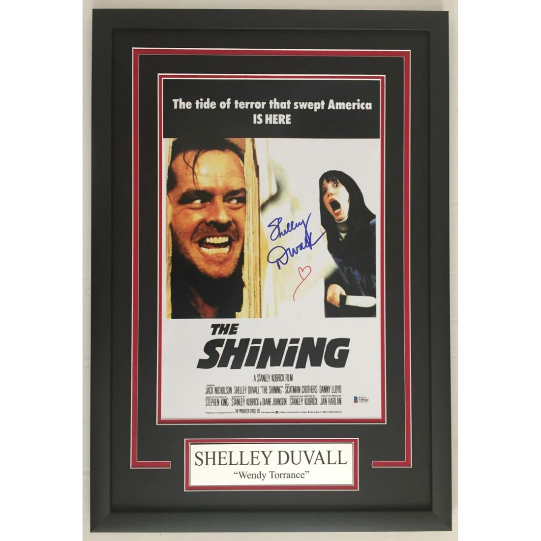 Shelley Duvall Autograph Signed The Shining 11x17 Movie: Shelley Duvall Autograph Signed The Shining 11x17 Movie Poster Framed - BAS COA