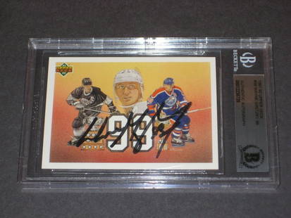 Lids Wayne Gretzky Edmonton Oilers Upper Deck Autographed 802 Puck