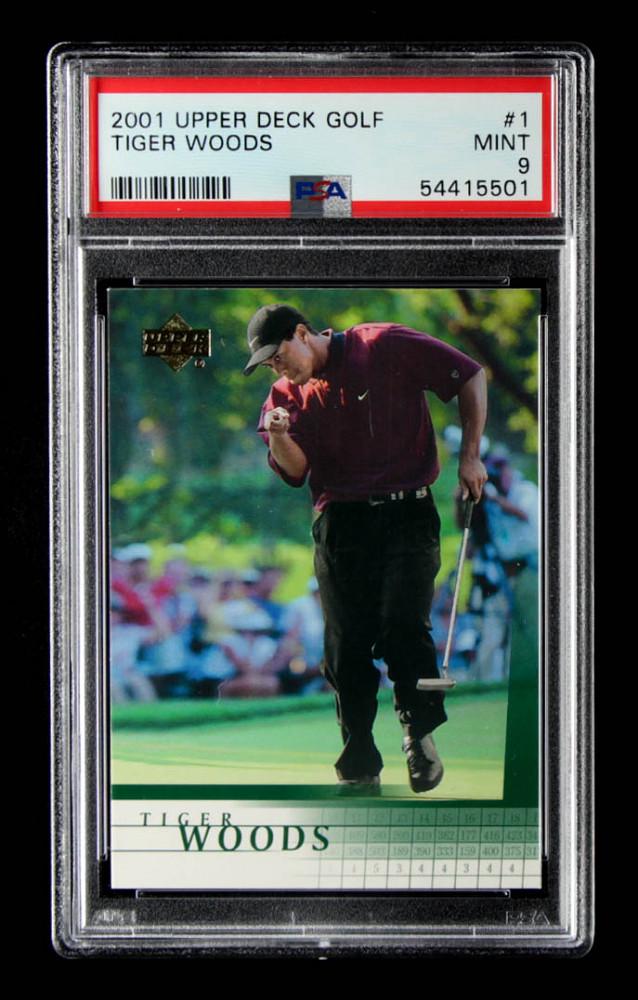 Tiger Woods 2001 Upper Deck #1 RC (PSA 9) (1 of 1)