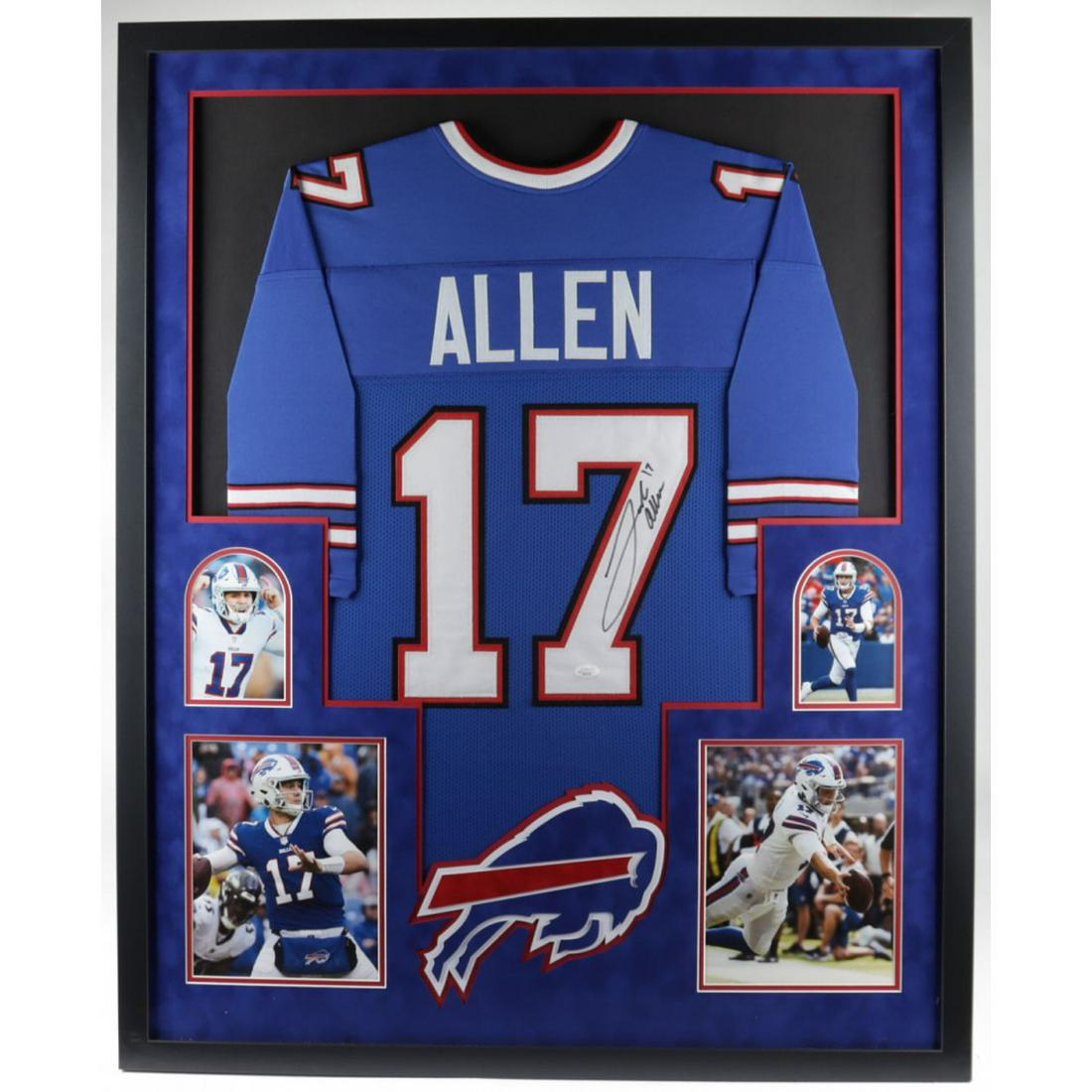 Josh Allen Signed 34x42 Custom Framed Jersey (JSA COA) (1 of 2)