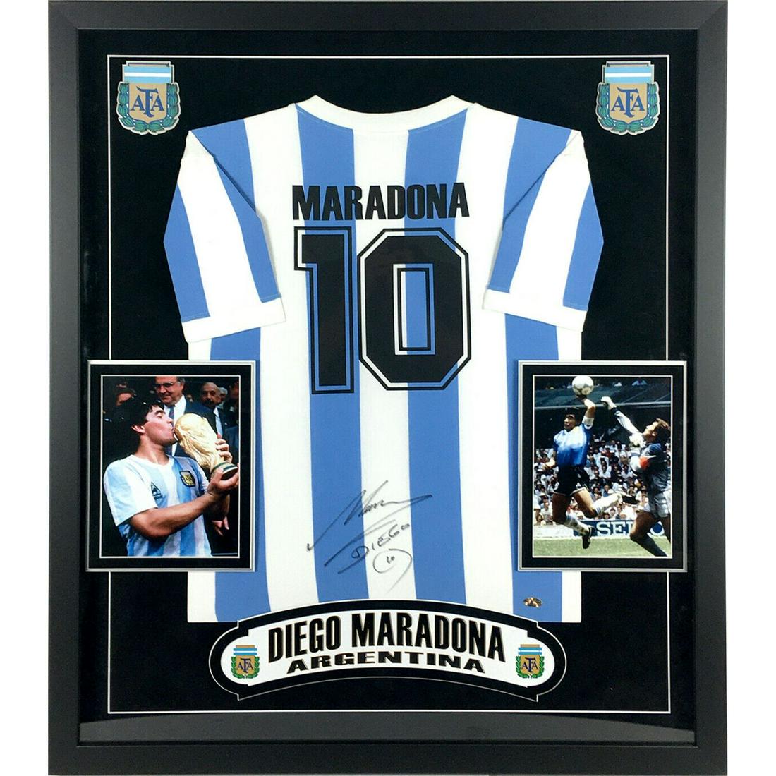 Diego Maradona Signed Autographed Framed Argentina (1 of 1)