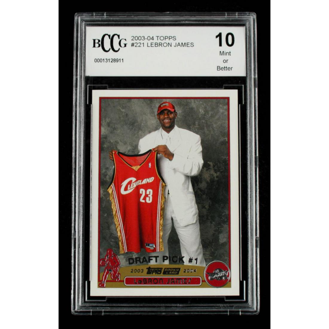 LeBron James 2003-04 Topps #221 RC (BCCG 10) (1 of 1)