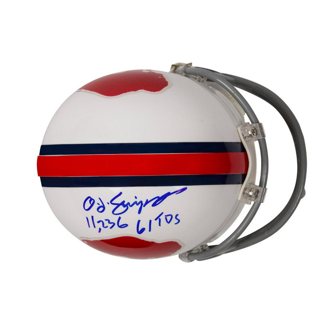 O.J Simpson Signed Buffalo Bills Mini-Helmet "11,236 61 (1 of 1)