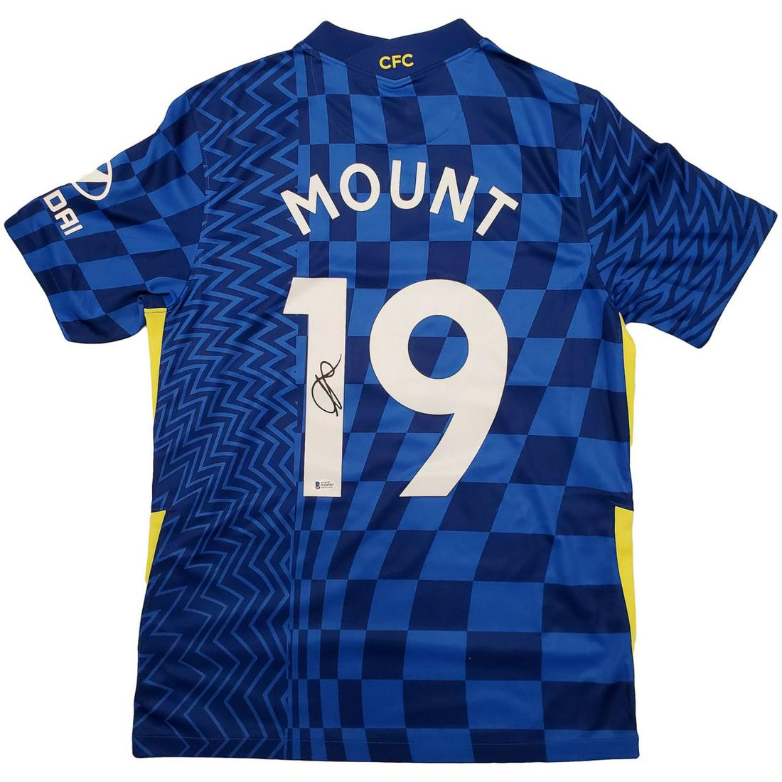 Chelsea F.C. Mason Mount Autographed Blue Nike Jersey (1 of 2)