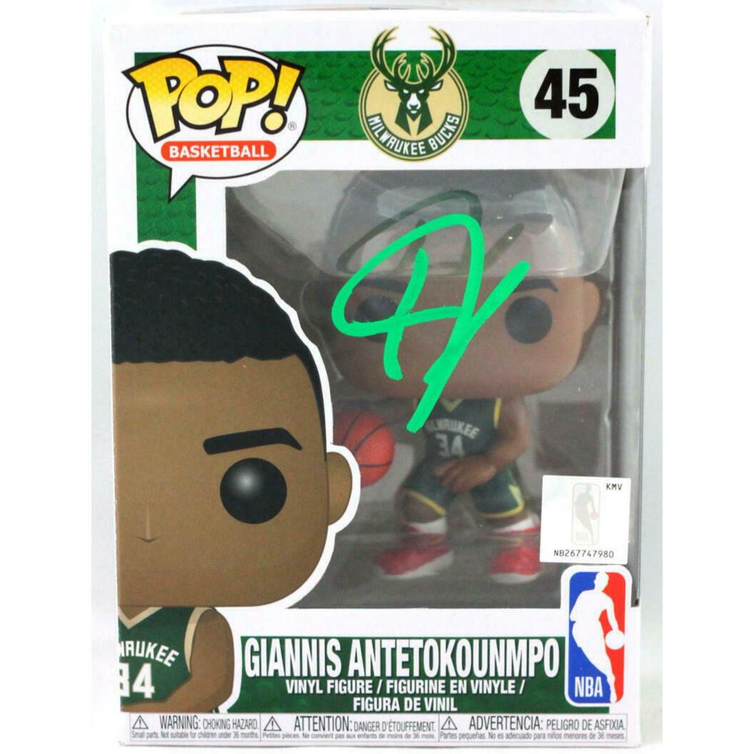 Giannis Antetokounmpo Signed Milwaukee Bucks Funko Pop (1 of 2)