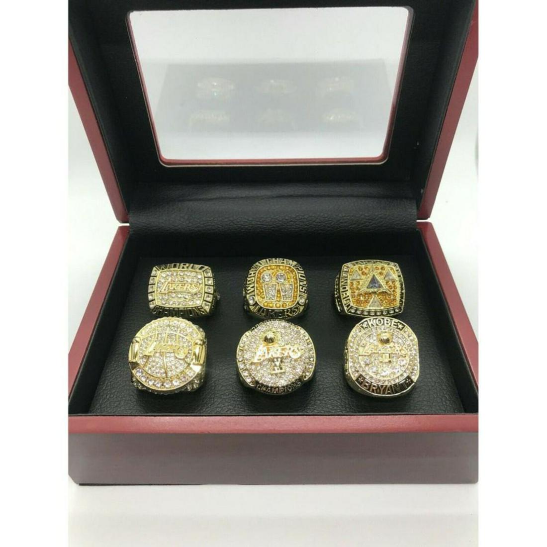 6 Pcs Kobe Bryant Los Angeles Lakers Championship Ring (1 of 2)