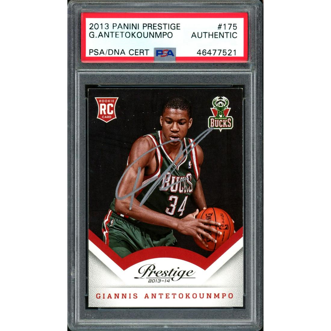 Giannis Antetokounmpo Autographed 2013-14 Panini (1 of 1)