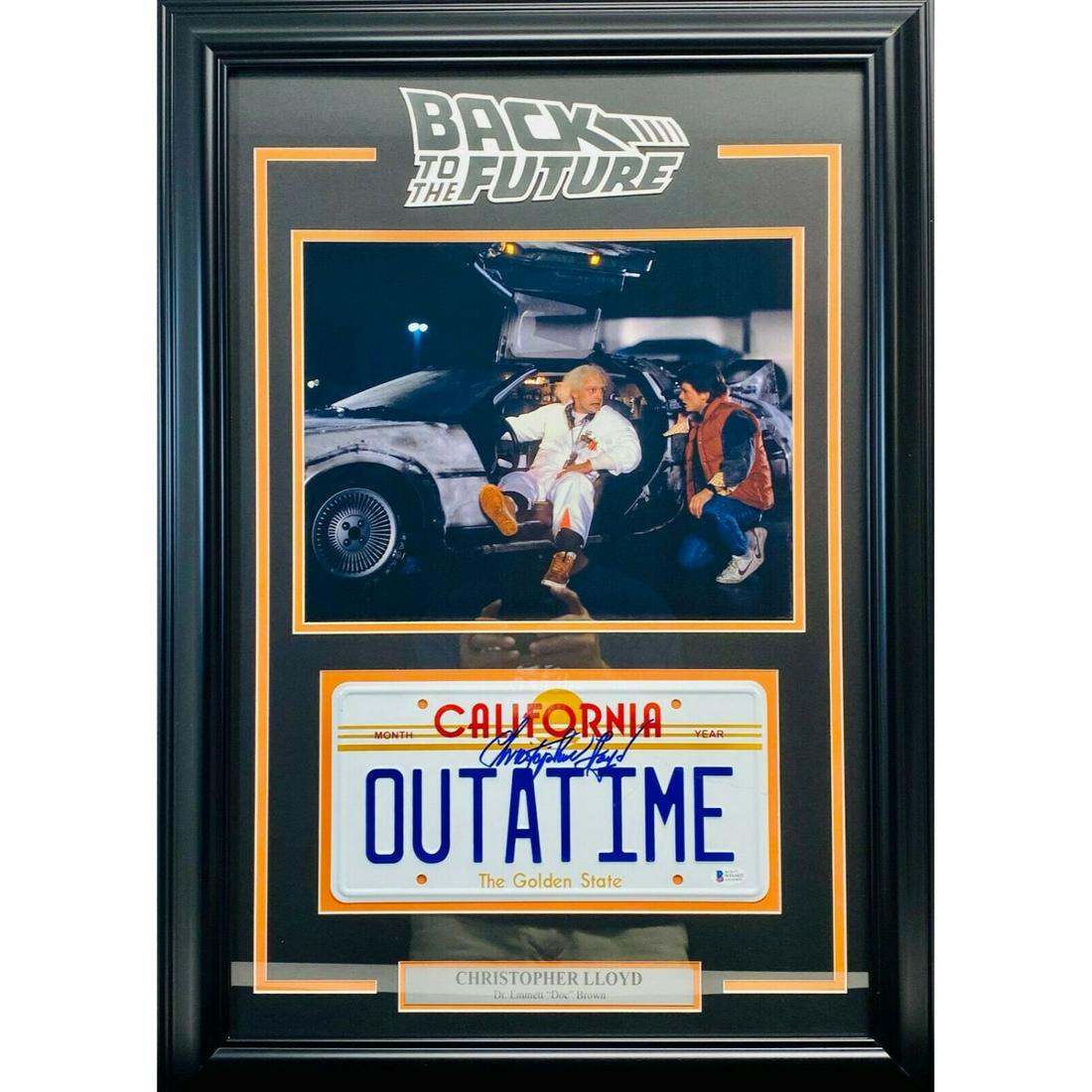 CHRISTOPHER LLOYD SIGNED "BACK TO THE FUTURE" LICENSE (1 of 1)